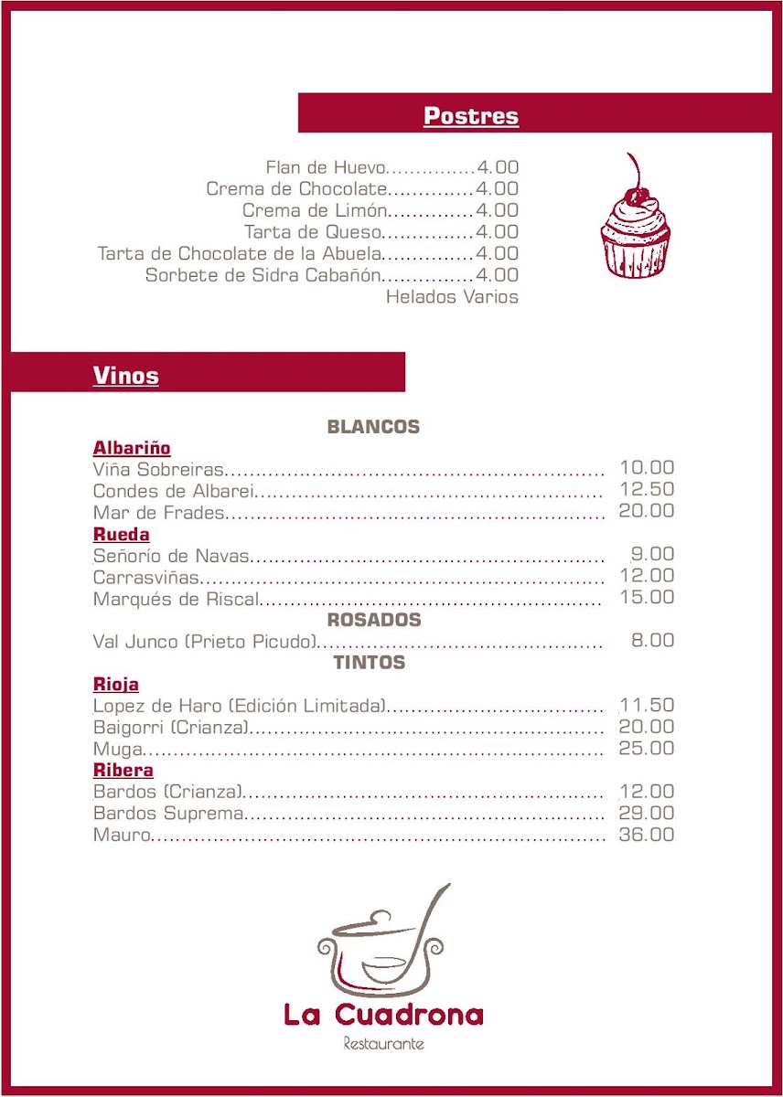 Menu Restaurante La Cuadrona-4